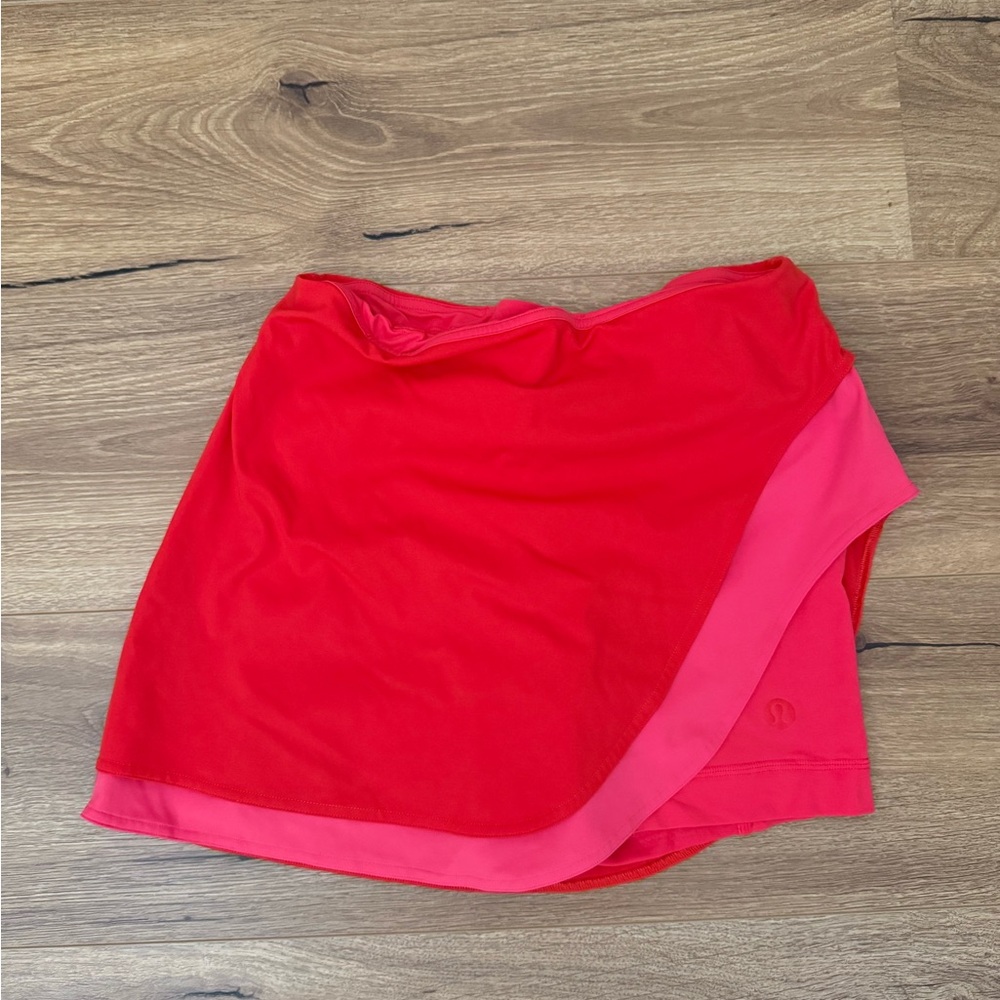Lululemon Athletica Asymmetrical Layered High-Rise Tennis Skirt